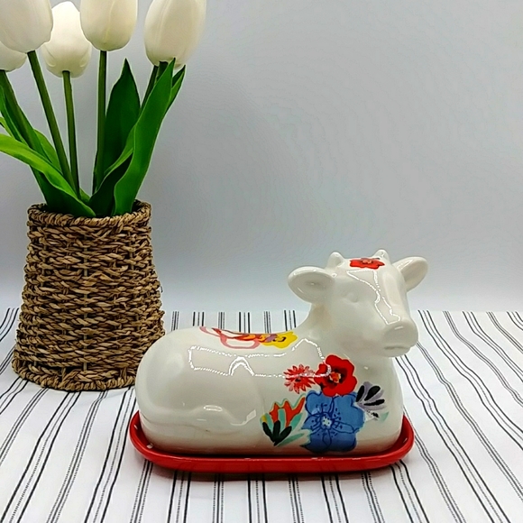 The Pioneer Woman Dining Cow Butter Dish By The Pioneer Woman In